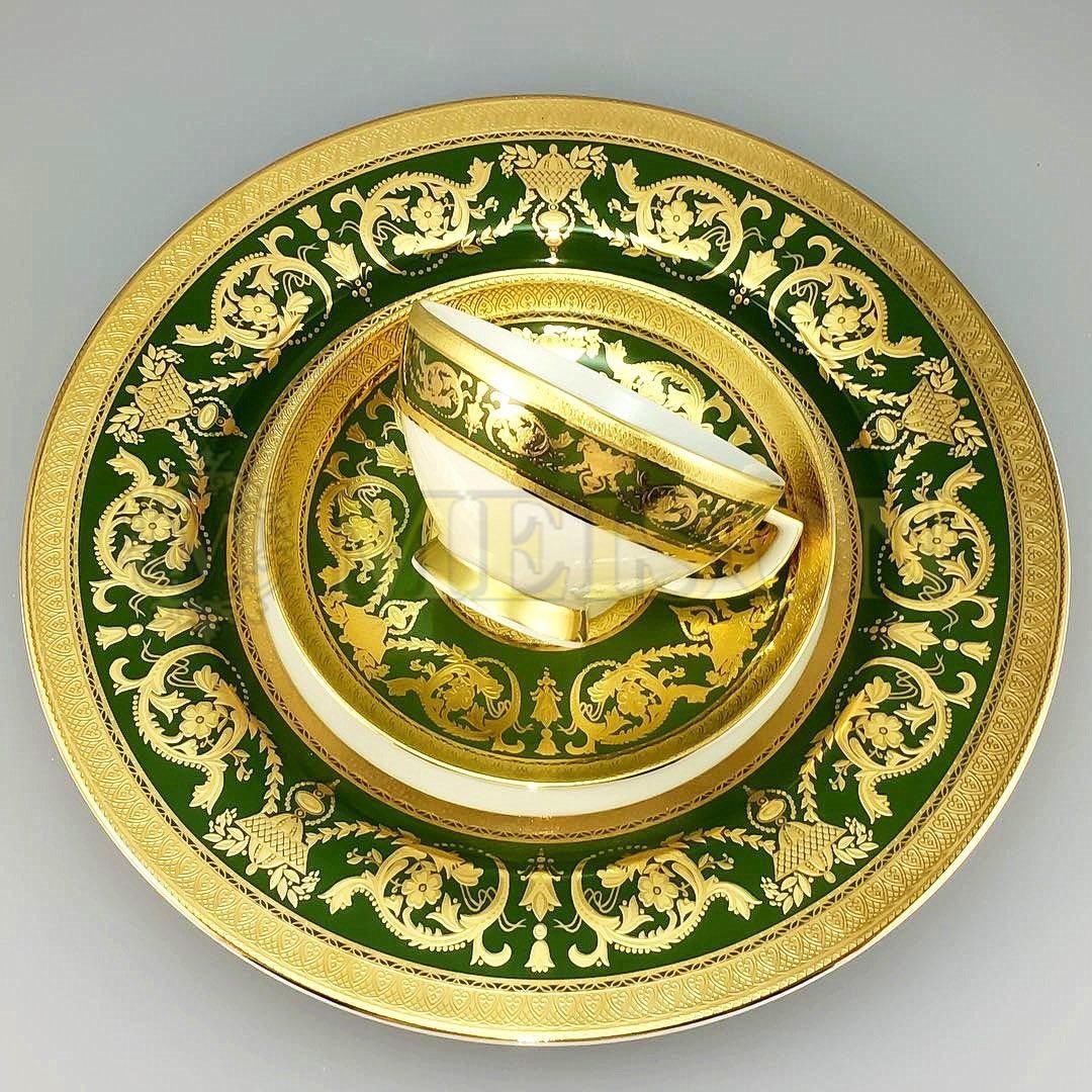 Сервиз Imperial Green Gold. Falkenporzellan. Германия Сервиз Imperial Green Gold. Falkenporzellan. Германия
